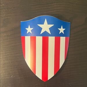 Captain America Shield Marvel Avengers American Flag Shield Metal 4.5”